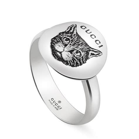 gucci thin feline ring|blind for love gucci earrings.